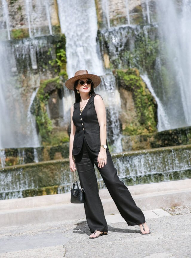 black-linen-vest-and-pants-suit-5