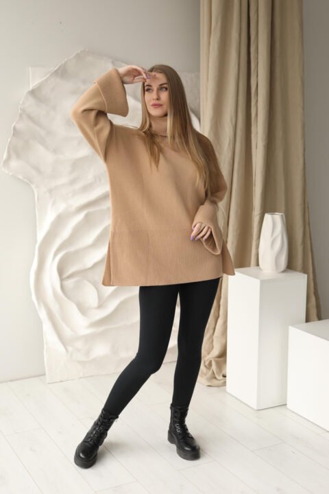 Amber linen oversize premium quality sweater