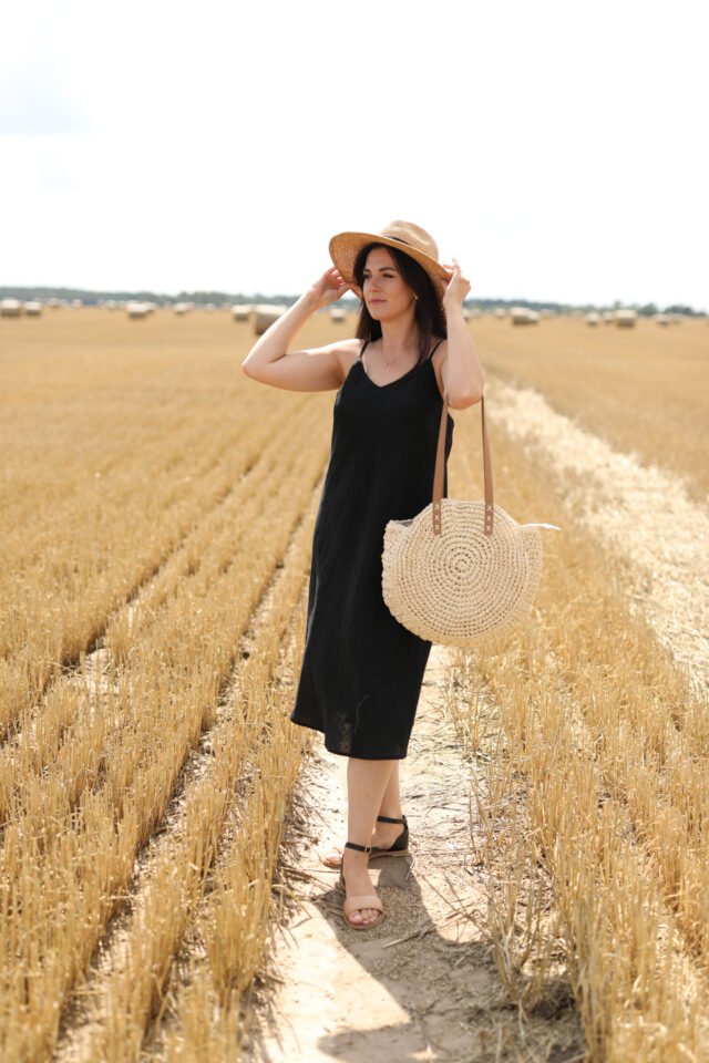 linen dress sleeveless