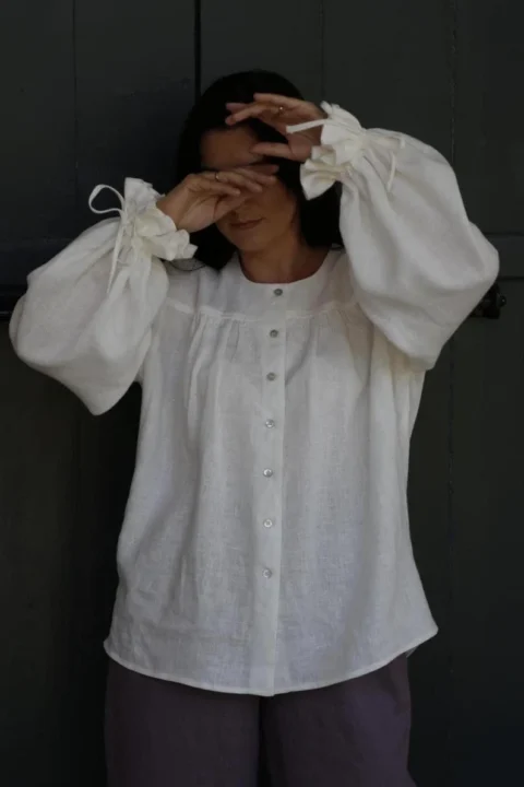 Victorian linen blouse