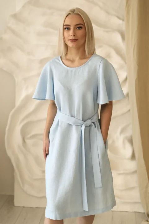 Capri-linen-dress-in-sky-blue