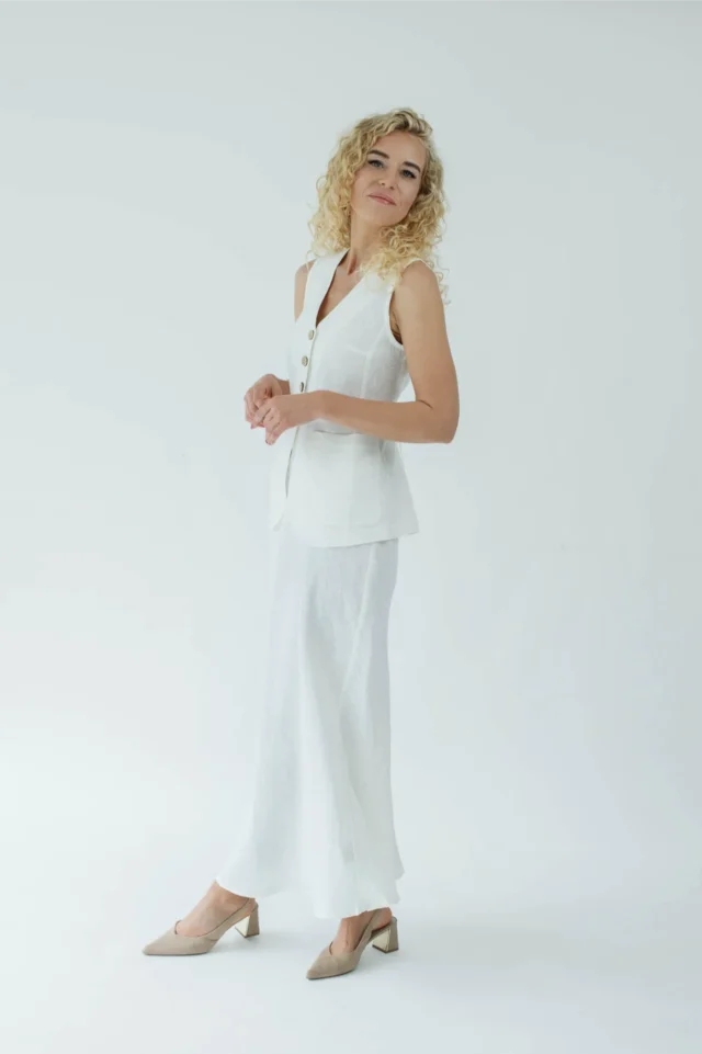 Fiorella-linen-set-of-vest-and-long-skirt-for-women-in-white-1