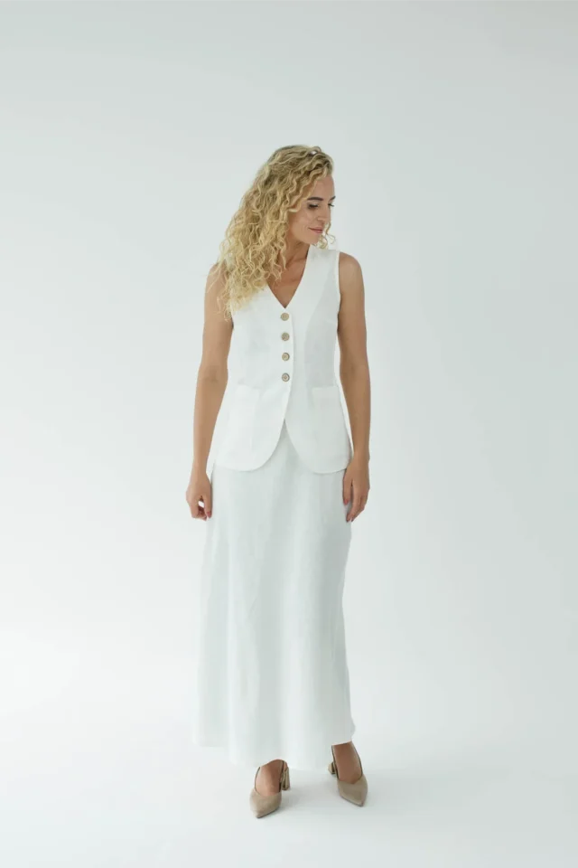Fiorella-linen-set-of-vest-and-long-skirt-for-women-in-white-2