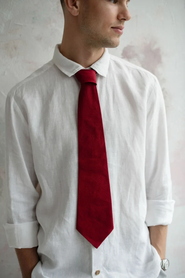 Red-Linen-tie-2