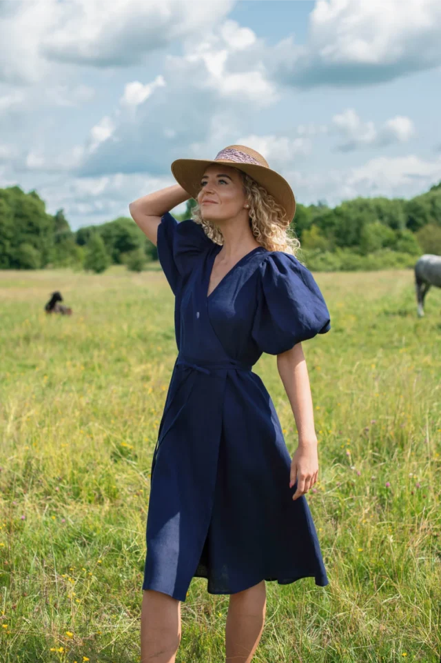 Ronda-Linen-wrap-dress-in-navy-blue-3