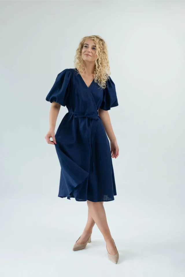 Ronda-Linen-wrap-dress-in-navy-blue-8