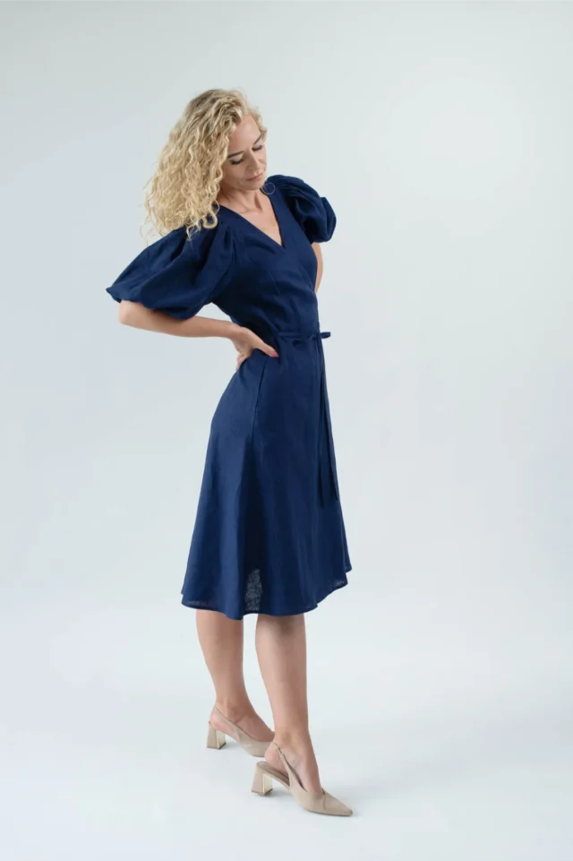 Ronda-Linen-wrap-dress-in-navy-blue-9