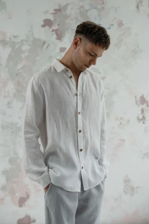 White-linen-shirt-for-men-HAVANA-and-grey-linen-pants-FLORIDA-6