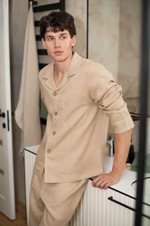 Timeless Men's Linen Fashion - Amber linen Men's clothing