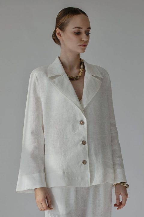 Porto women's linen blazer